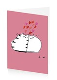 Love cats with hearts