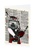 Hamish the bagpiping scottish terrier